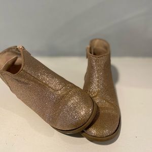 Rose gold girls bootie